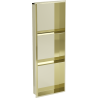 Mexen X-Wall-NR Einbauregal ohne Rahmen mit Ablage 90 x 30 cm, Gold - 1951903010S